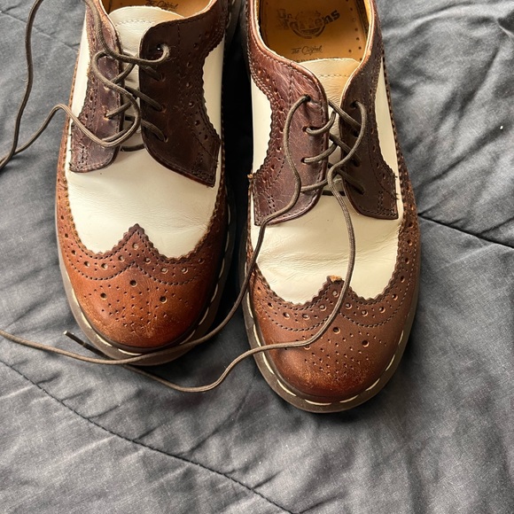 dr martens brown brogues, uk 4, us womens 6, - Picture 5 of 7